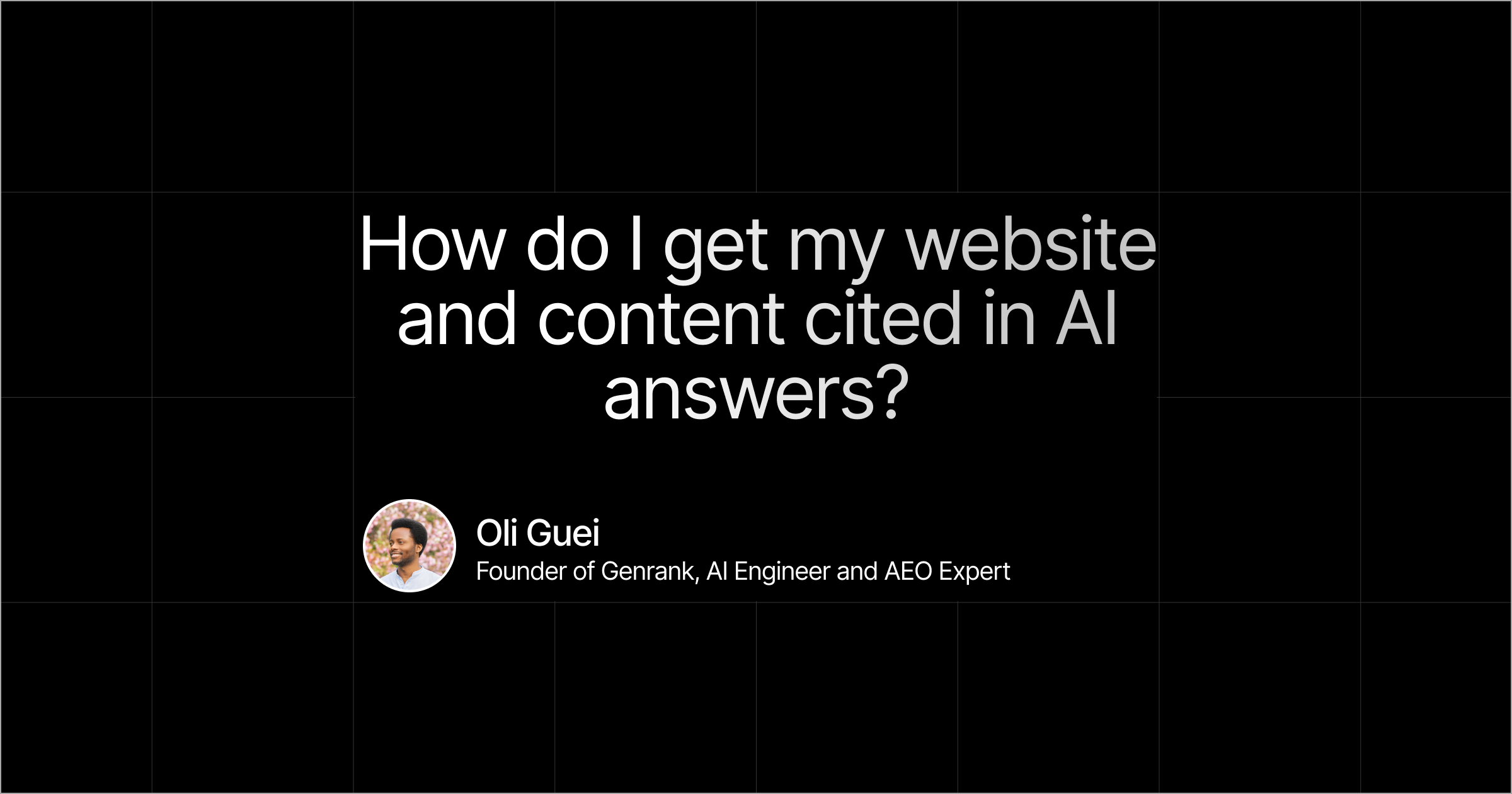 Step-by-step guide showing how content gets cited in AI-generated answers