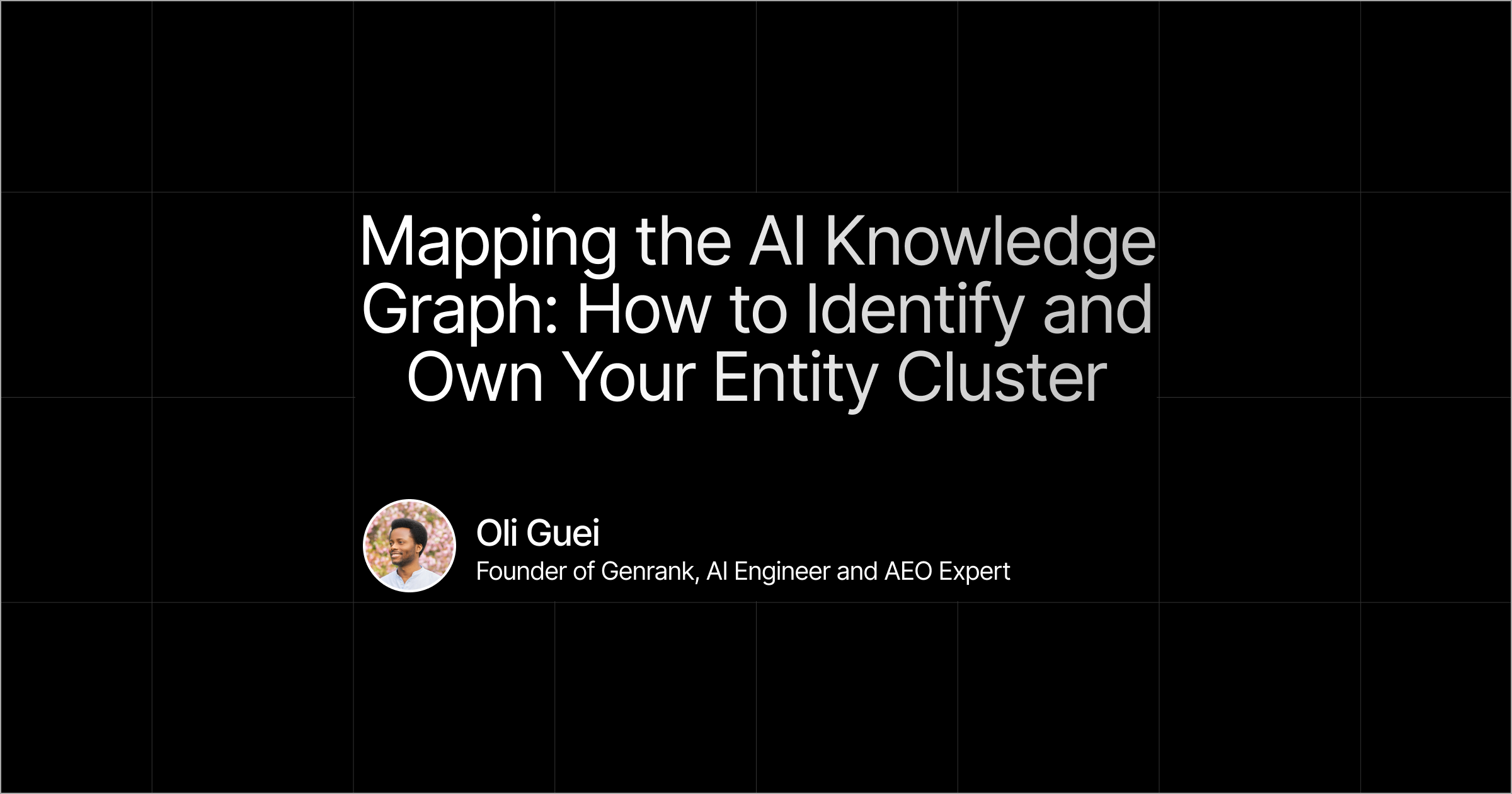 Visualization of an AI knowledge graph with interconnected entity clusters